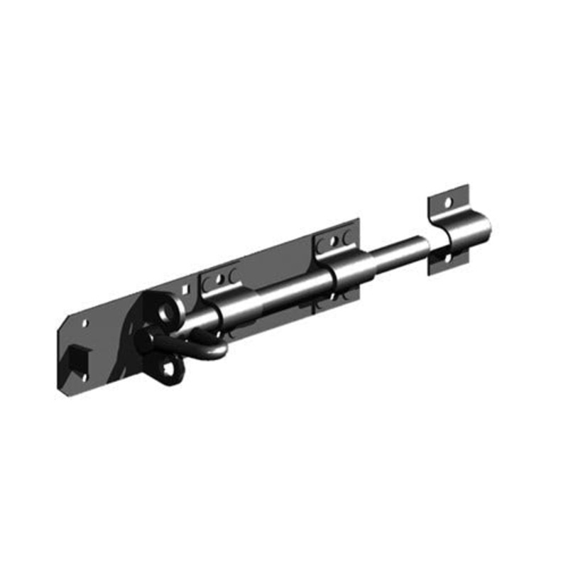 6 Pad Bolt Black With Carriage bolts