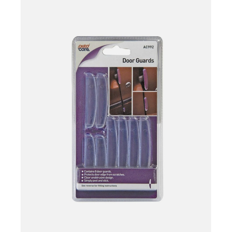 8 X Autocare Car Door Edge Guards Clear Protector Peel and Stick