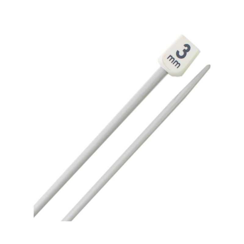 Aluminium Single Pointed Needles (2 x 3mm)