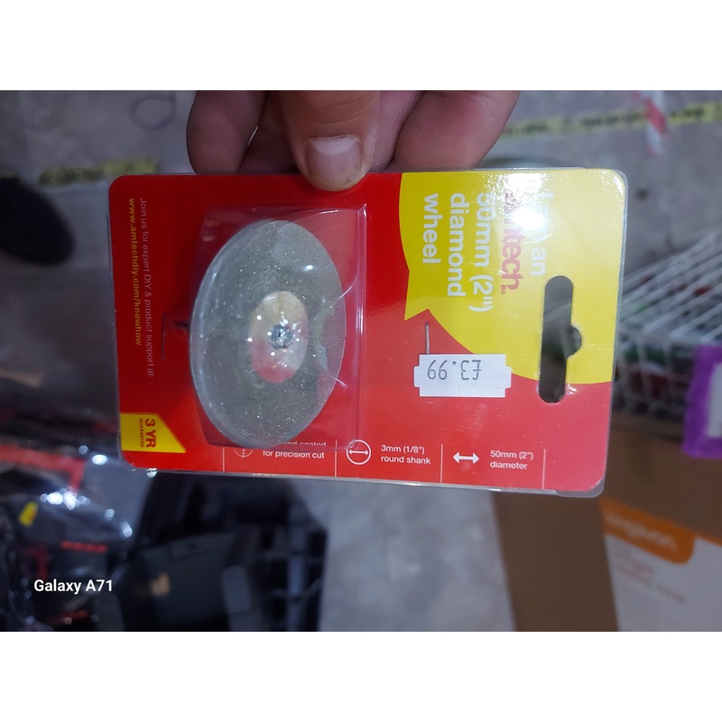 Amtech 50mm diamond wheel
