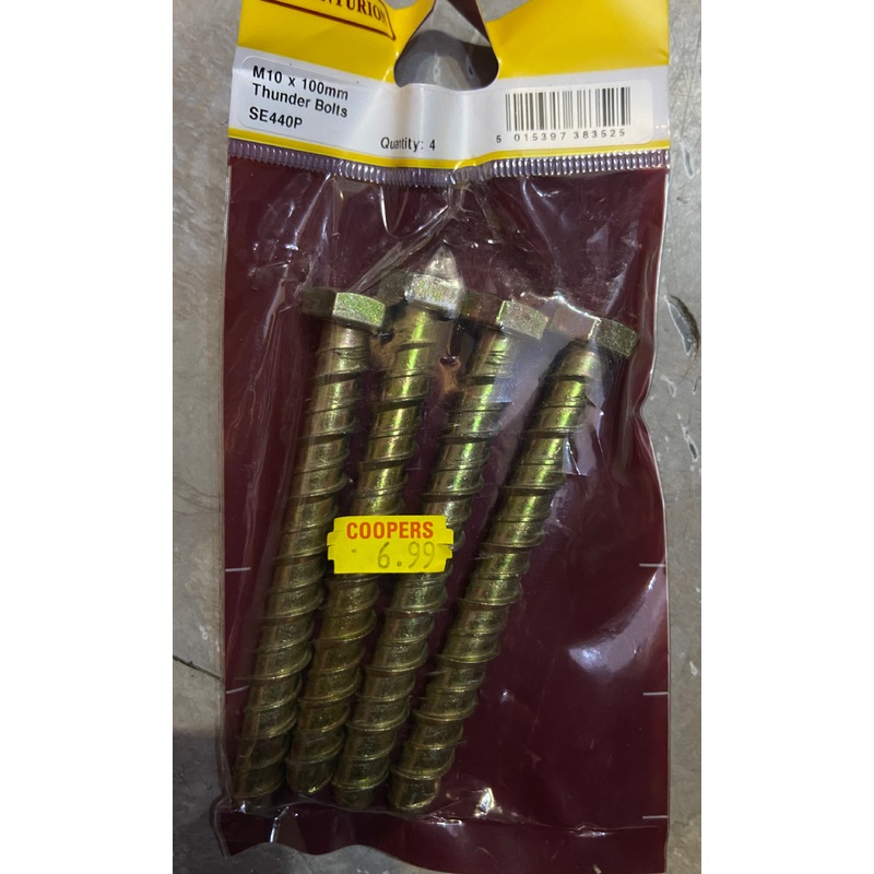 CENTURION M10x100mm THNDER BOLTS