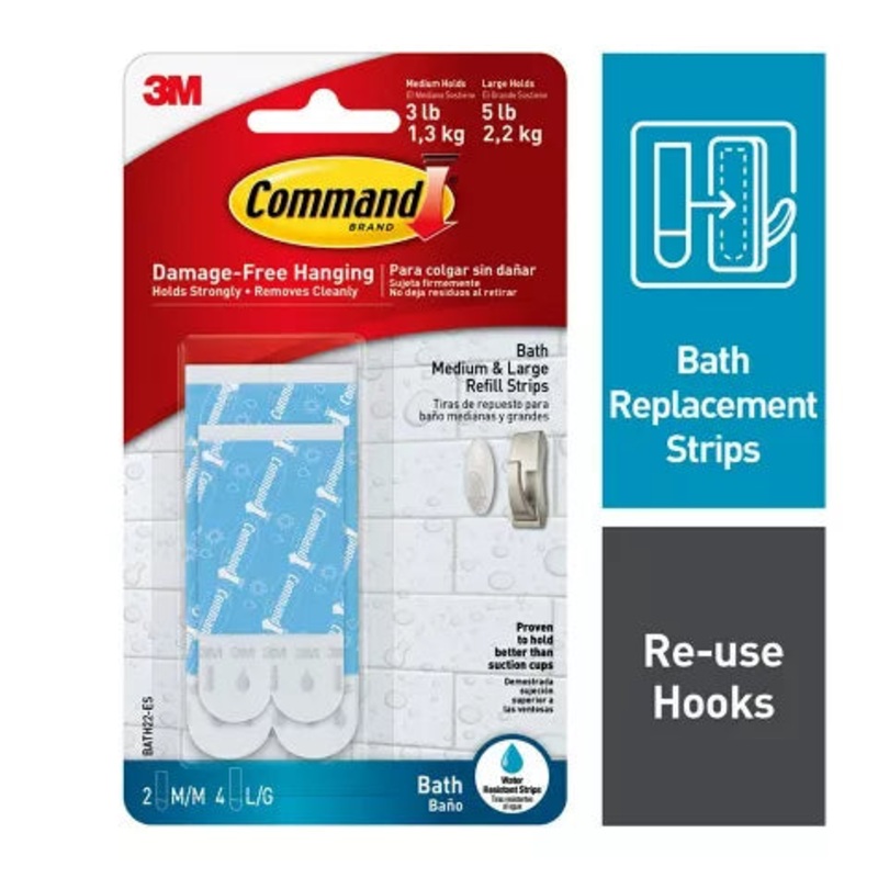Command bath medium&Large Refill Stripes 1.3 to 2.2kg