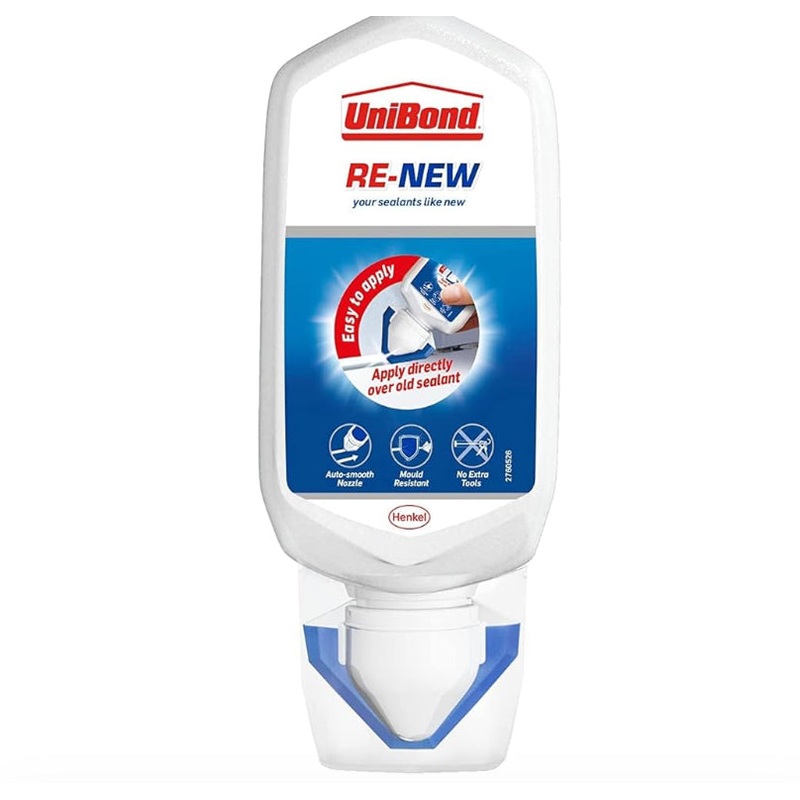 UniBond Re-New, White Silicone Sealant for Kitchen & Bath