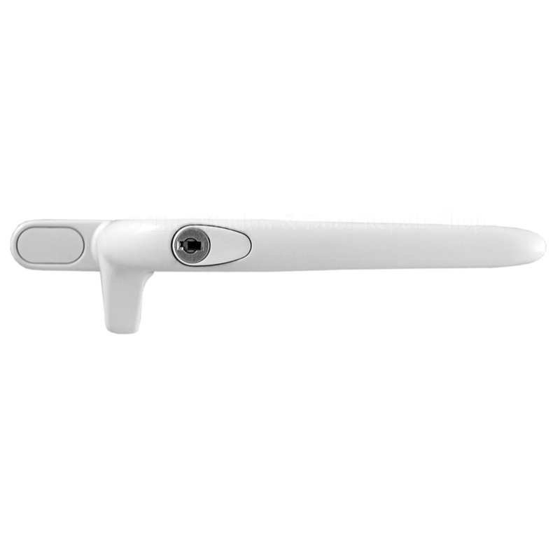 Yale Virage White Cockspur UPVC Window Handle Right Hand 9mm Backset Stack