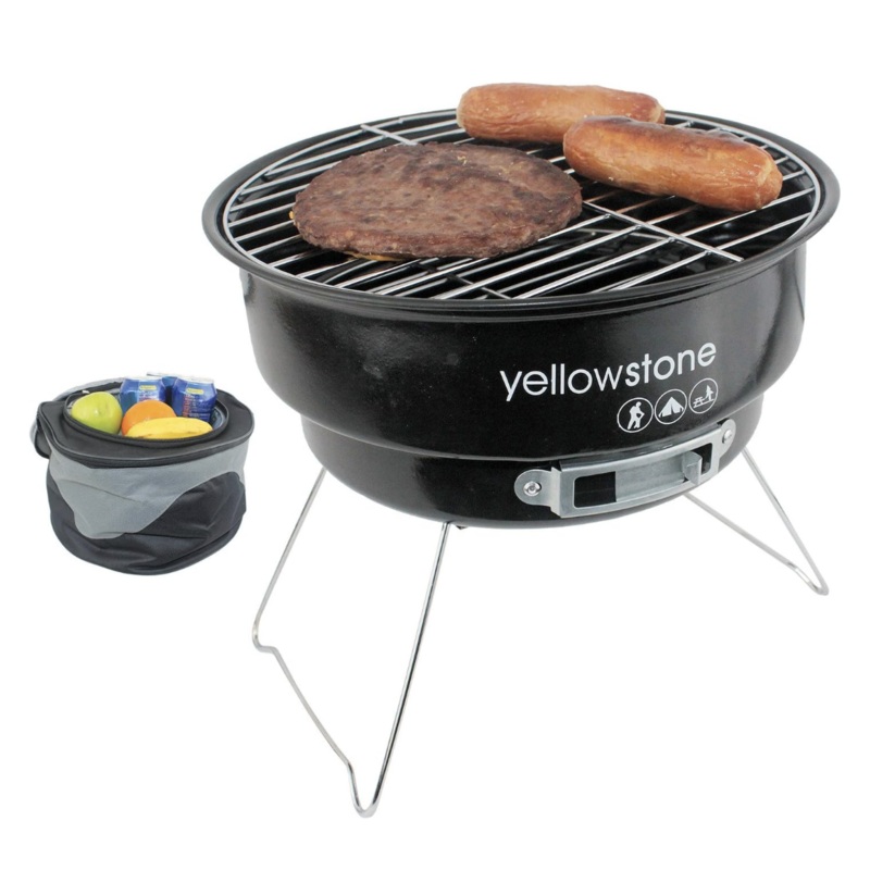 Yellowstone Unisex Outdoor BBQ Set with Cooler Bag