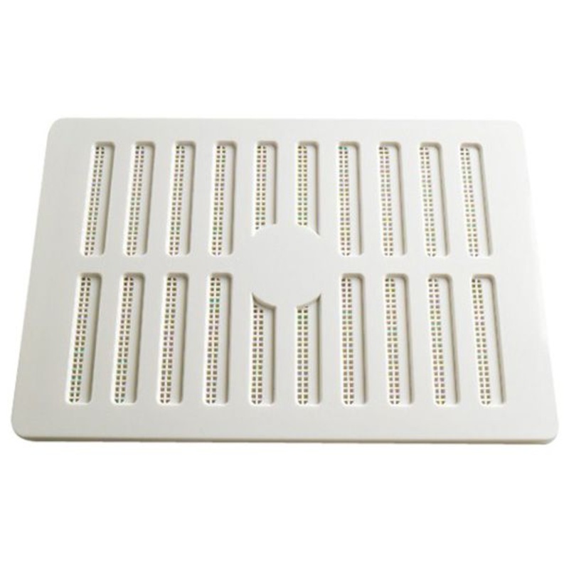 Adjustable Sliding Hit And Miss Air Vents, 9 Inch x 6 Inch, White Plastic Surface Mounting (Aperture Size 242 x 155mm – Overall Vent Size 287 x 192mm)