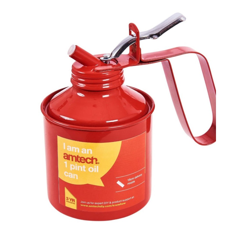 AMTECH 1 PINT OIL CAN 18cm DELIVERY NOZZLE