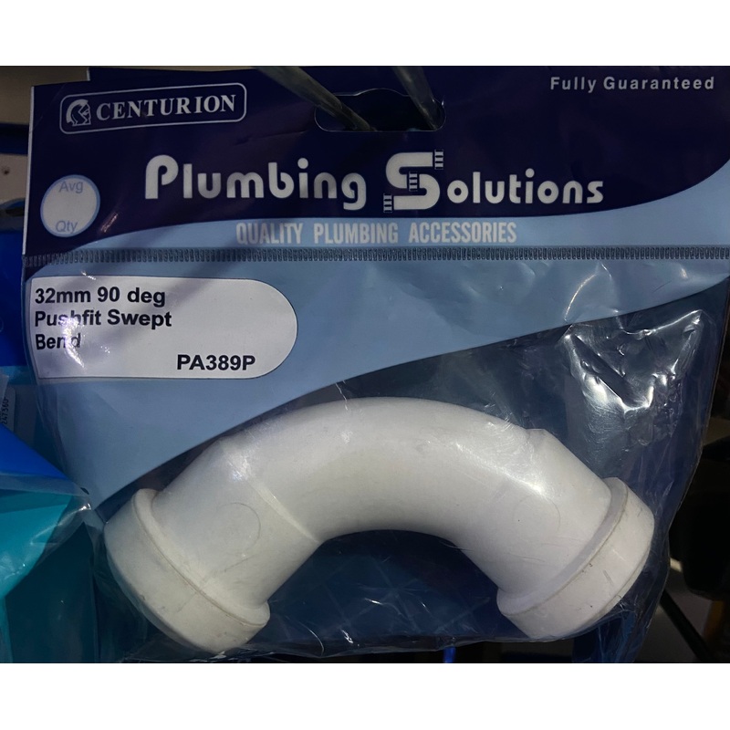 CENTURION 32mm 90 DEG PUSHFIT SWEPT BEND