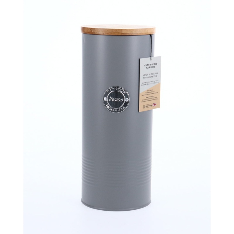 Typhoon Living Pasta Carbon Steel Jar, Grey