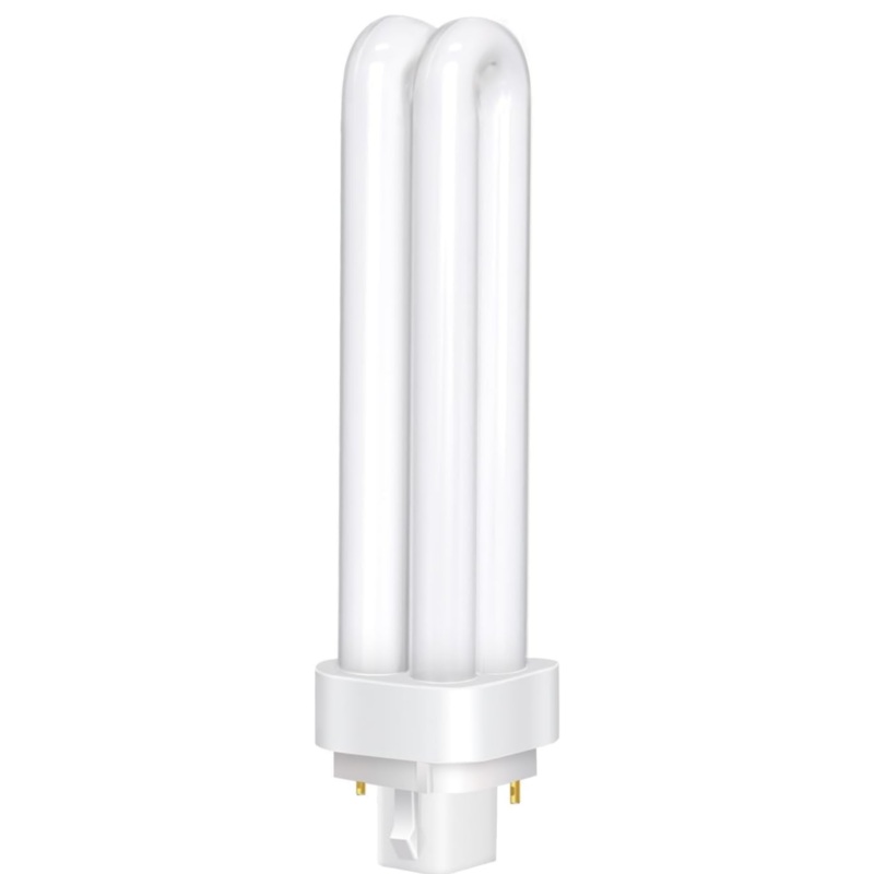 2-Pin G24d-3 PLC Tube Light 26W, Warm White Light 2700K, 1600LM, 2U Double Rotating Tube