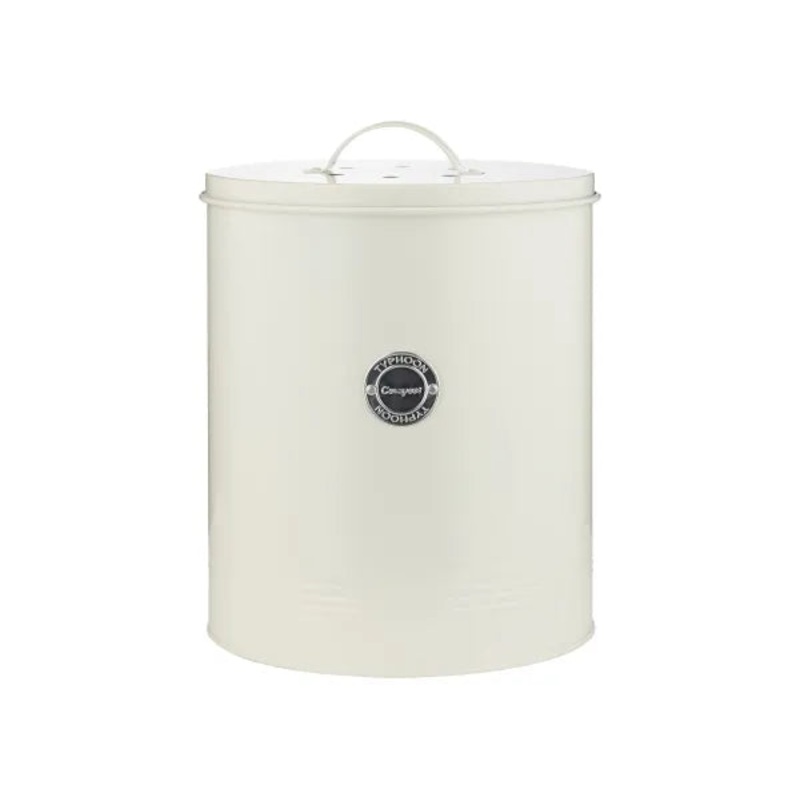 Upgrade Your Kitchen with the Living Cream 5L Compost Caddy.