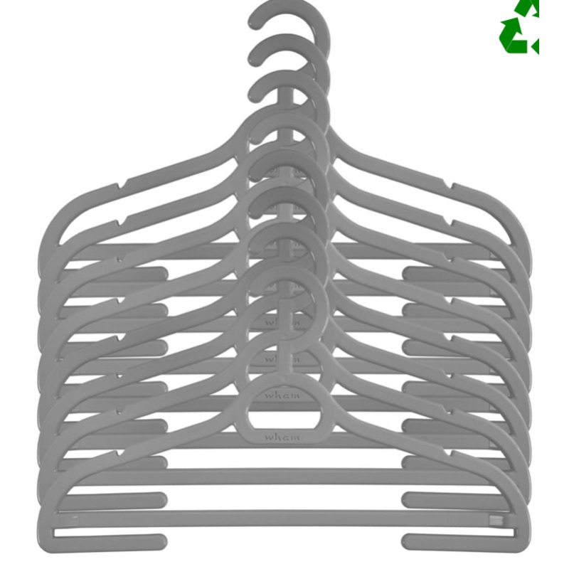 WHAM PACK OF 8 COAT HANGERS