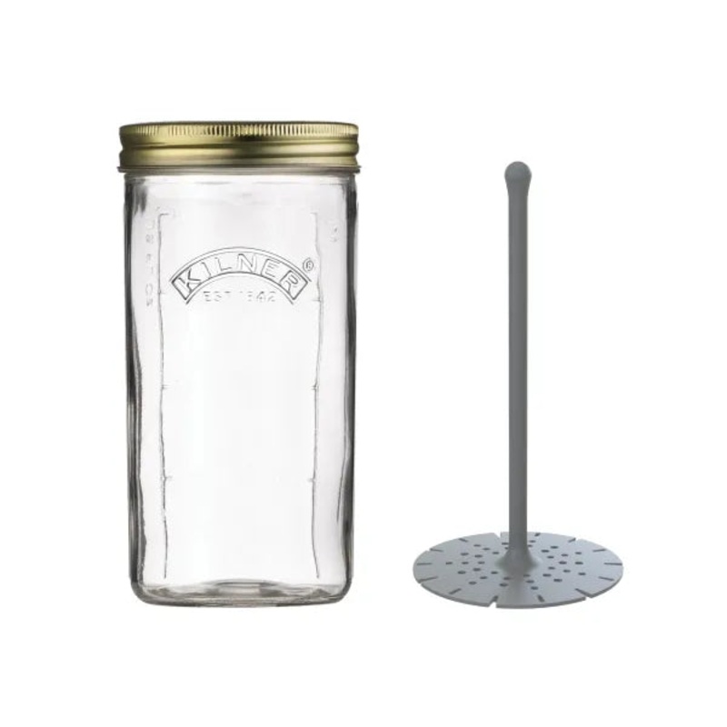 1 Litre Pickle Jar with Lifter: Keep Your Pickled Delights Fresh and Accessible.