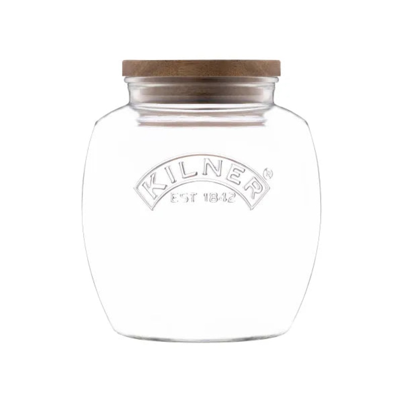 2L Universal Jar with Acacia Wooden Lid | Stylish Kitchen Storage Solution.