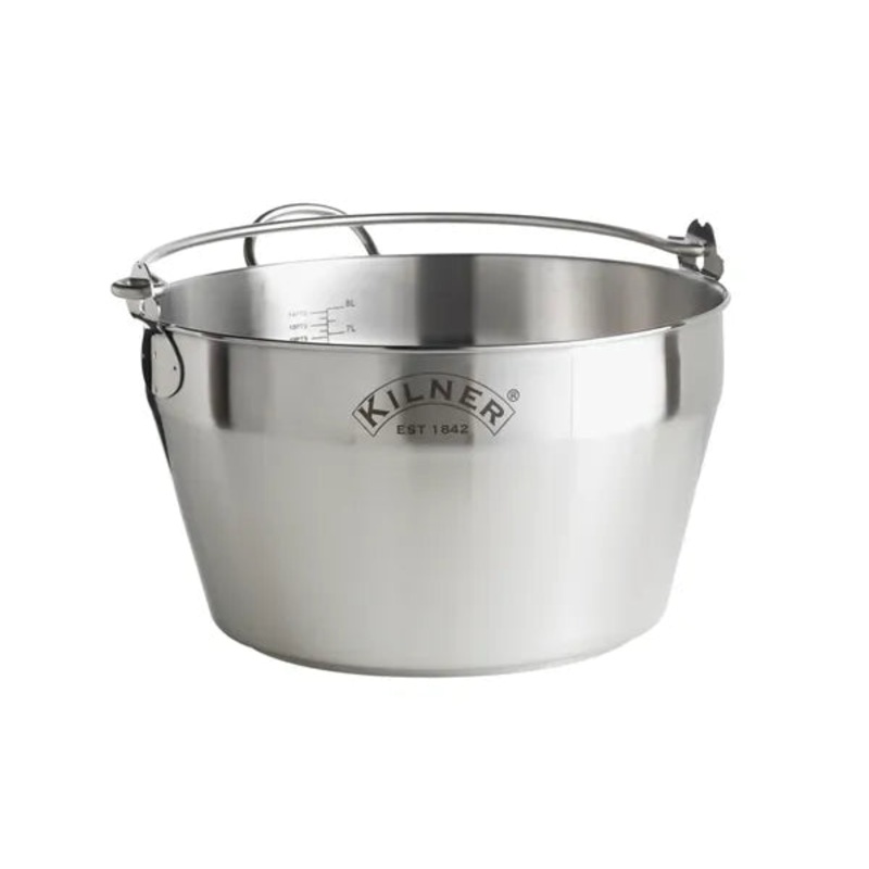 8 Litre Stainless Steel Preserving Pan | Durable Cookware for Home Canning.