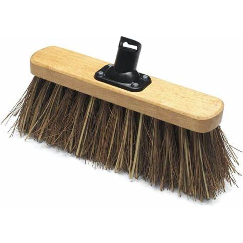 325MM STIFF BROOM HEAD BASSINE WITH HANDLE