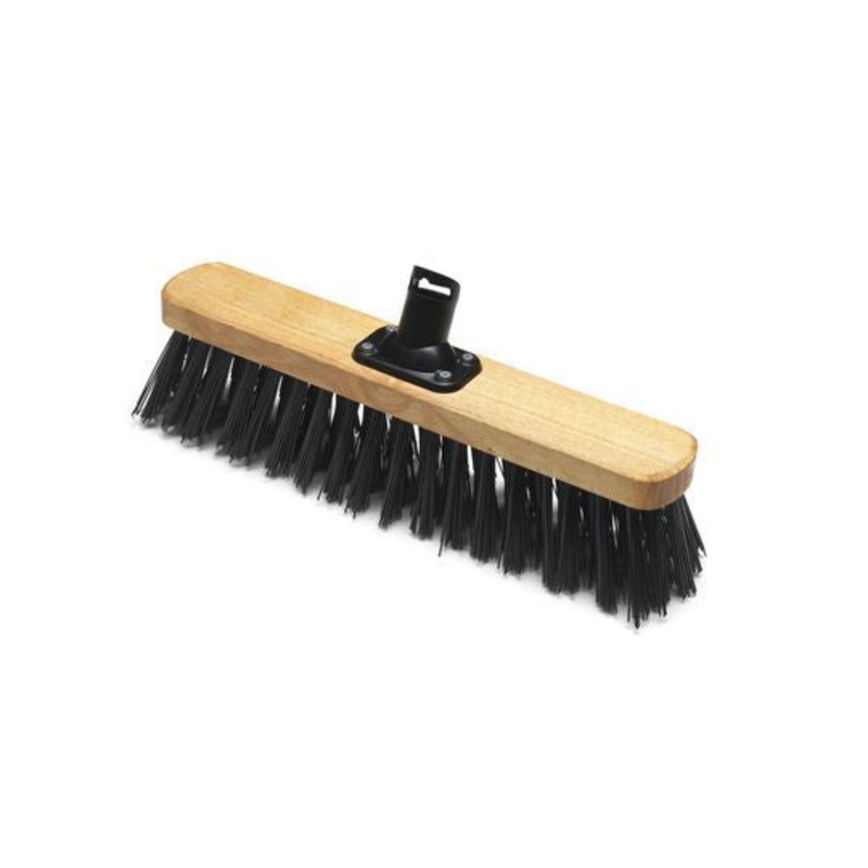 450MM STIFF BROOM HEAD PET WITH HANDLE