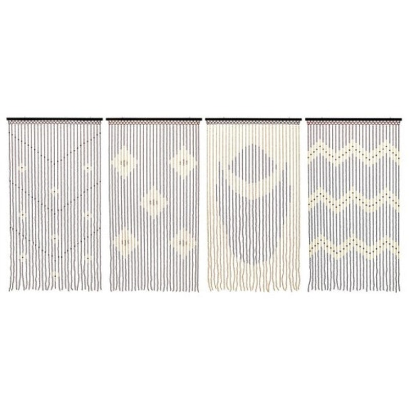 Tuscany Beaded Door Curtains – Vibrant Assorted Designs 90x180cm.
