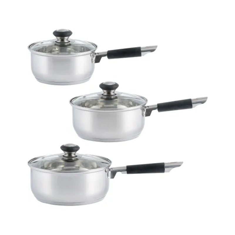 Viners Everyday 3-Piece Saucepan Set.