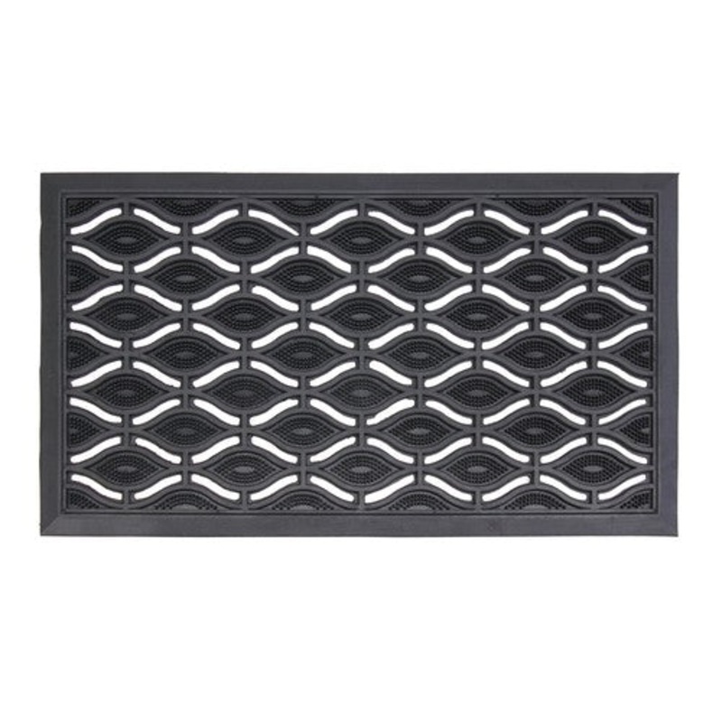 Upgrade Your Entryway with the Elipses Rubber Doormat .