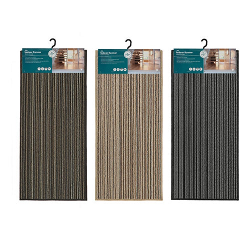 Arona Indoor Washable Runner – Assorted Stripe Design 57x150cm.