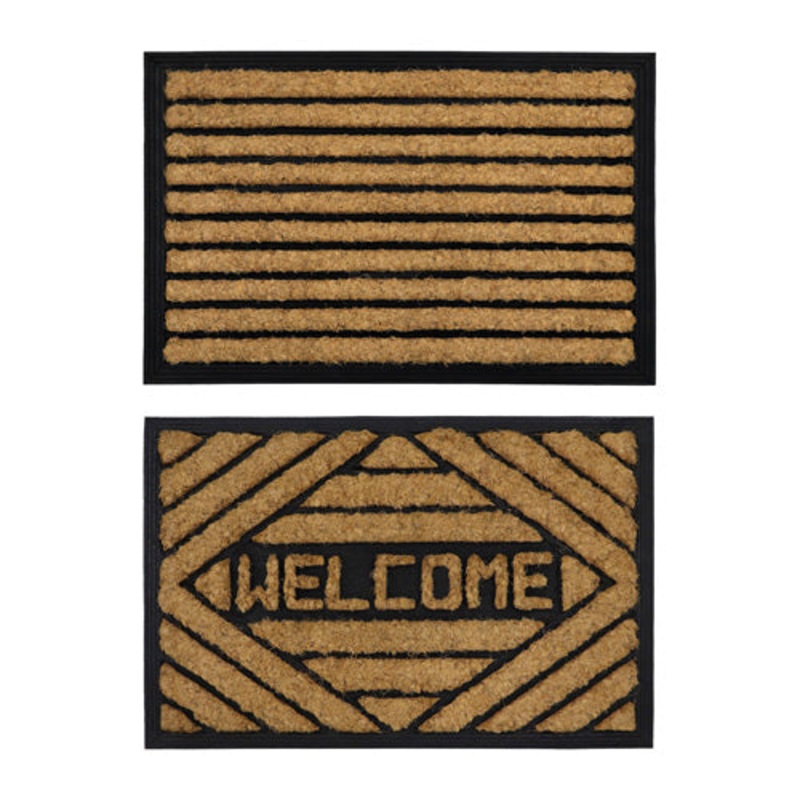 Tuffscrape Coir Mat – Durable and Versatile | 40x60cm | Assorted Designs.