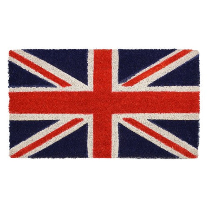 Unique Latex Coir Union Jack Flag Doormat | 40x70cm.