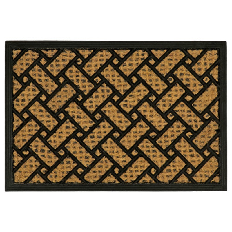Upgrade Your Entryway with Alba Woven Rubber Tuffscrape Mat – Parquet 40x60cm.