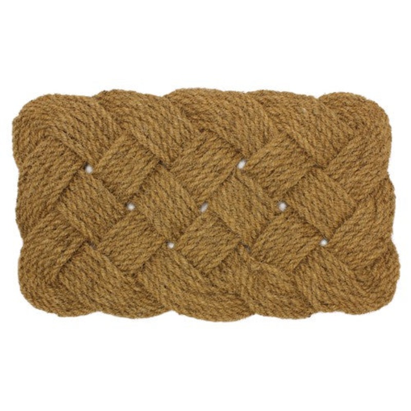 Woven Rope Coir Rope Mat – Durable 45x75cm Mat for Home Entryways.