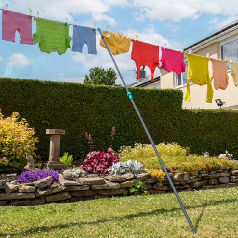 2.5m Heavy Duty Clothes Line Prop – Sturdy Support for Hanging Clothes.