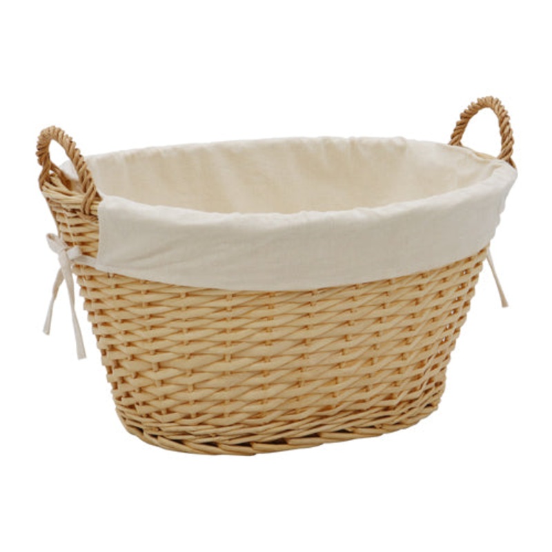 Acacia Oval Willow Storage Basket – Honey: Stylish Organization for Your Home.