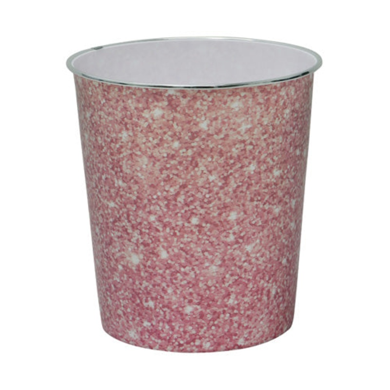Add a Touch of Glamour with Pink Sparkle Plastic Waste Paper Bin.