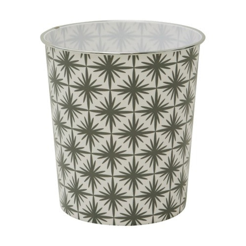 Efficient Geo Plastic Waste Paper Bin in Grey/White – Keep Your Space Neat and Eco-Friendly.