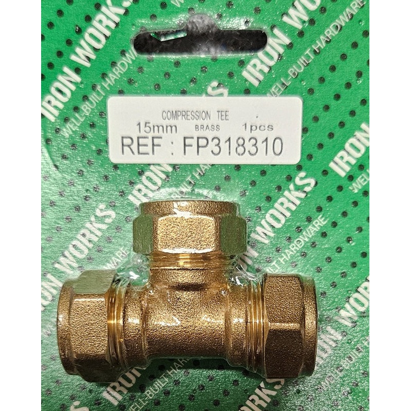 5013 – FP318310 – 15mm Compact Compression Tee | High-Quality Plumbing Fitting