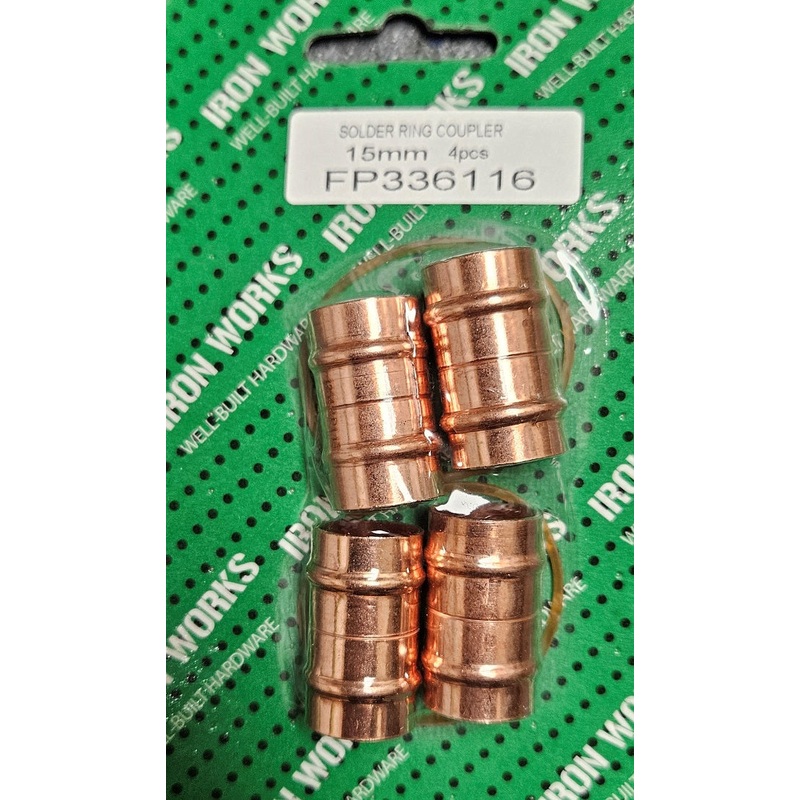 5266 FP336116 15MM Solder Ring Coupler – High-Quality Plumbing Fitting