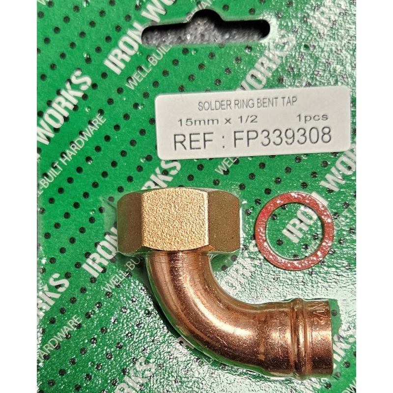 5303 – FP339308 – 15mm x 1/2 Solder Ring Bent Tap Connector