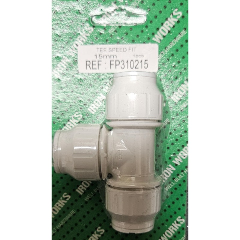 5365 – FP310215 – 15mm Tee Speed Fit High-Quality Plumbing Fitting