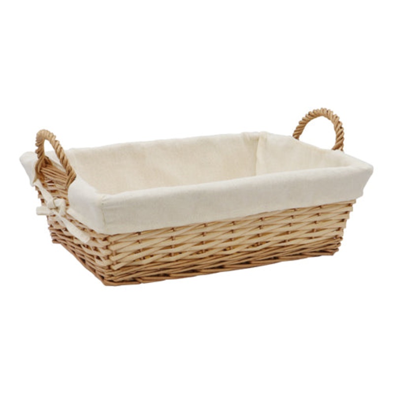 Acacia Rectangular Willow Storage Basket – Honey | Organize Stylishly.