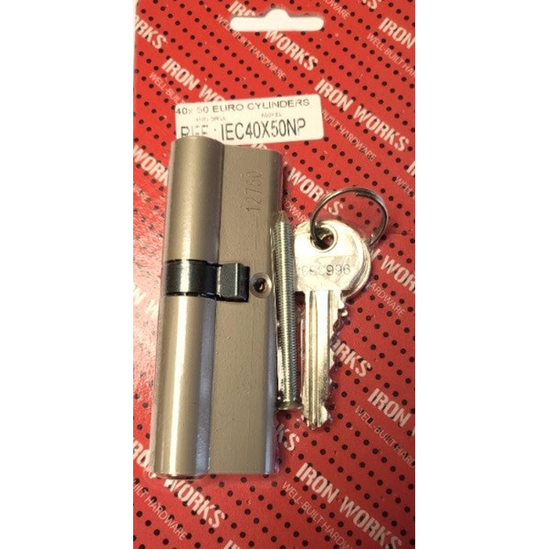 Upgrade Your Security with IEC40X50NP Euro Cylinder – Nickel Plated, 3 Keys