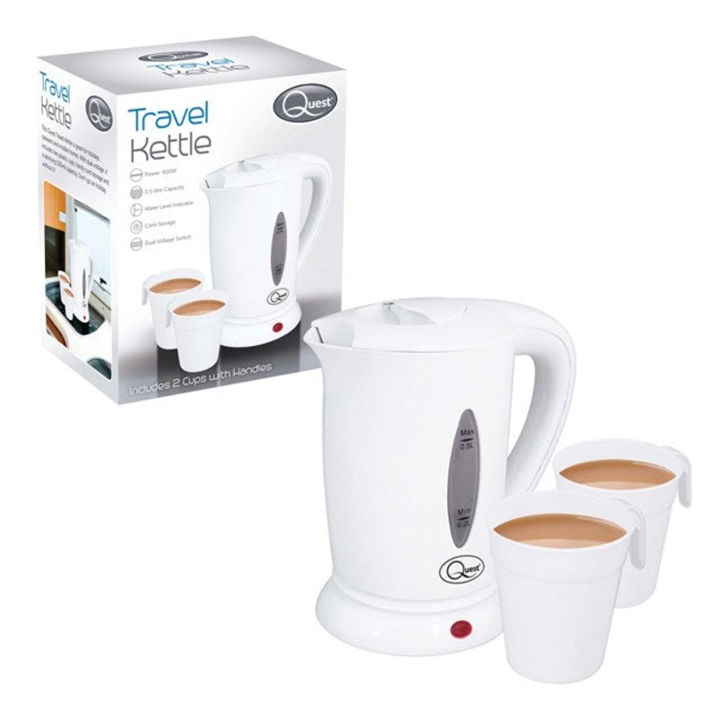 0.5L Travel Kettle – White