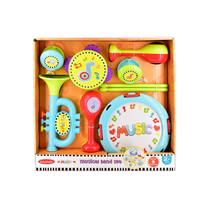 9pc Musical Band Set – Open Touch Box | Complete Instruments Kit for Kids