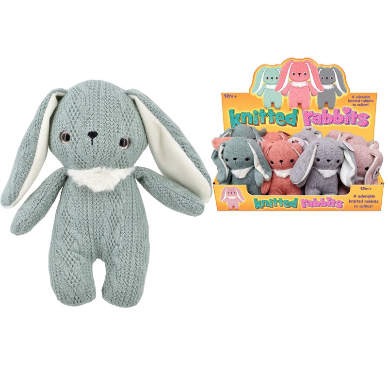 Adorable 14cm Knitted Bunny in Display Box – Perfect Gift for All Ages