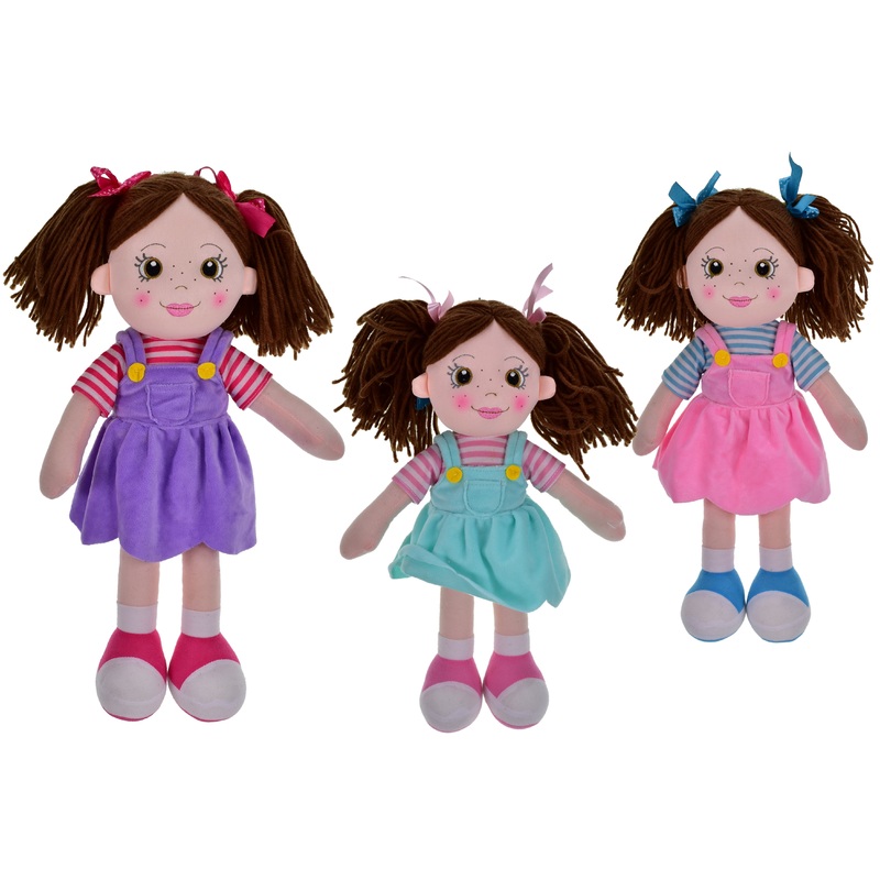 Adorable 45cm Rag Dolls: Choose from 3 Assorted Designs