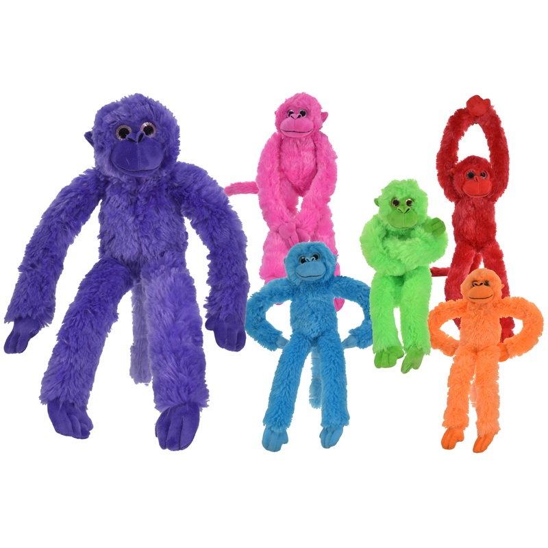 Adorable 60cm Plush Hanging Monkeys (6 Assorted) – Perfect for Playrooms & Gifts
