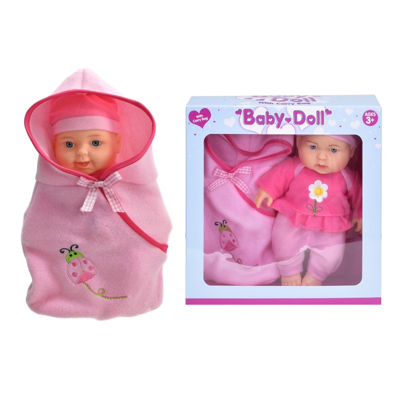 Adorable 9 Vinyl Baby Doll with Carry Bag – Perfect Toy Companion for Your Little One