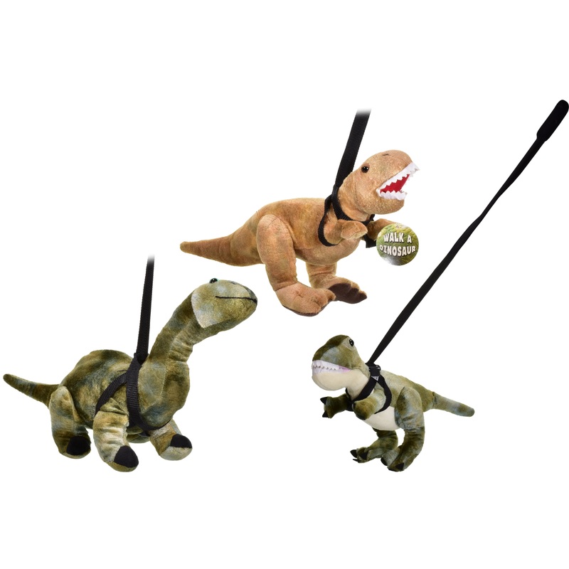 Adorable Plush Dinosaur On Lead