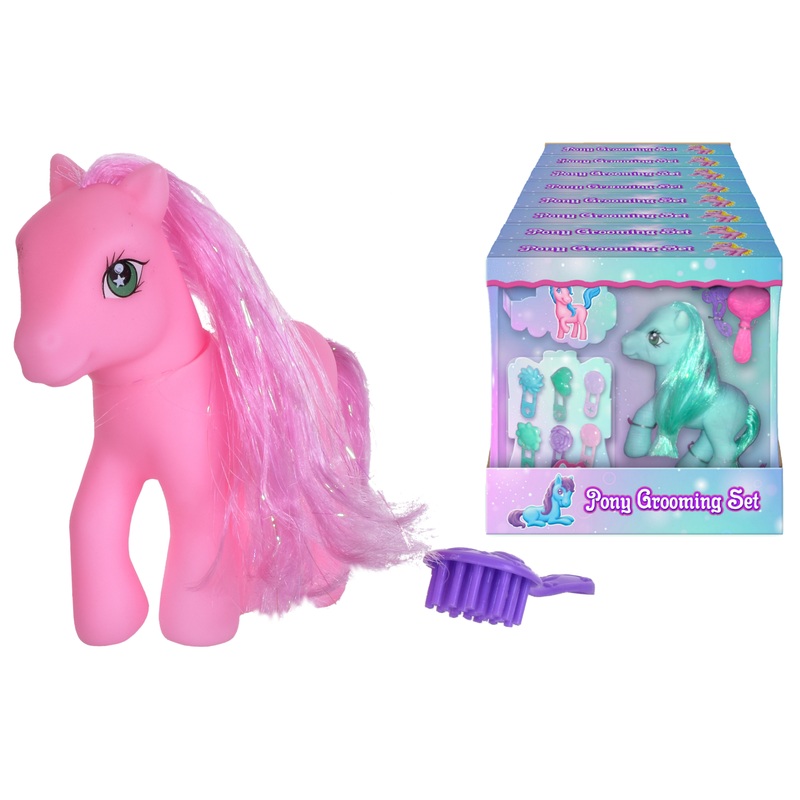 Adorable Pretty Pony with Hair Clips: Perfect Gift in Window Box & DBX