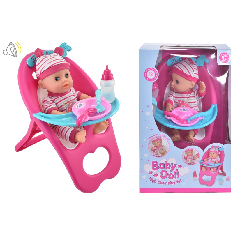 Baby Doll High Chair Playset: Encourage Imaginative Playtime Fun