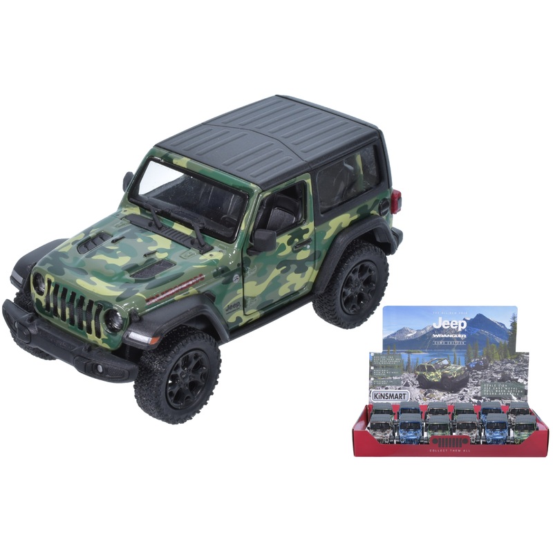 1:34 Scale Diecast 2018 Jeep Wrangler Camo – Authentic Model for Collectors