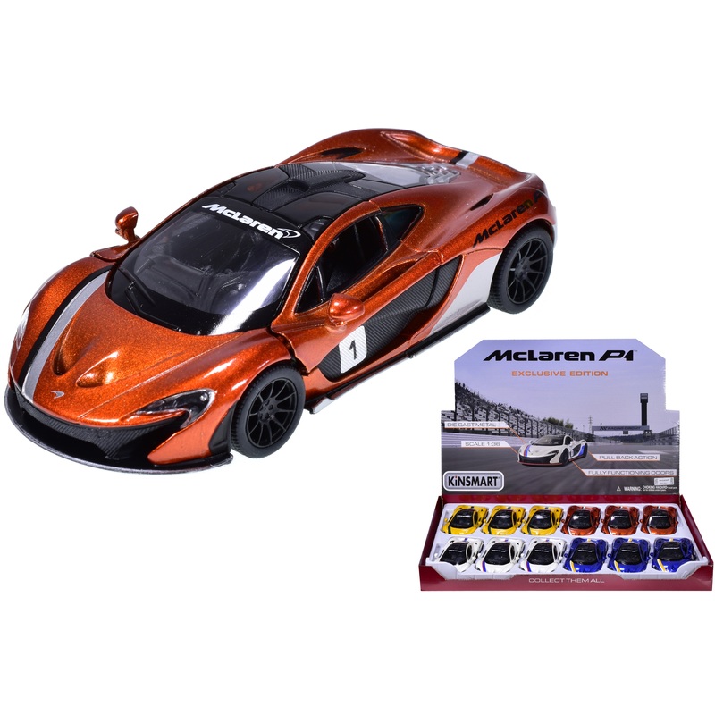 1:36 Scale D/C McLaren P1 Sports Car Models  Collectible Die-Cast Cars